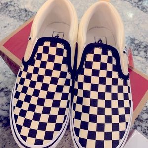 Vans black & white check size 3.0 new